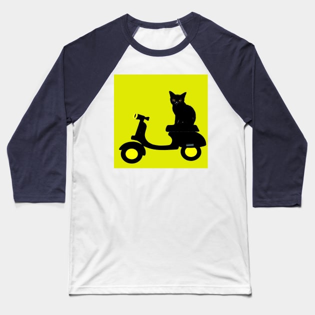 MOTORCYCLE RIDE III Baseball T-Shirt by CATUNIVERSE